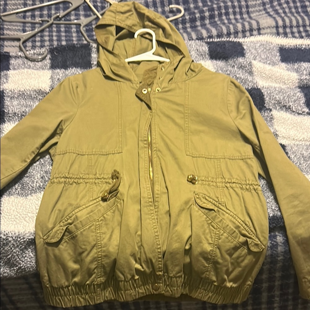 Love Tree Kids Khaki Hooded Raincoat
